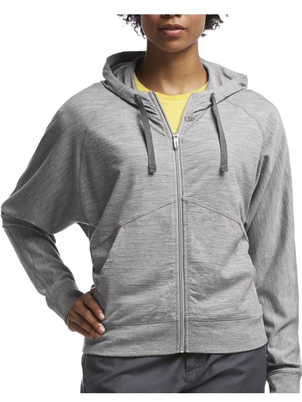 Icebreaker Sublime Zip Up Hoodie Gray Wool Small Outdoorsy Hiking